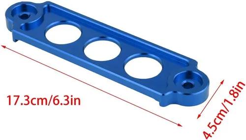 Vista 7 de Fydun Soporte de amarre de batería, batería de carreras de coches, bloqueo de soporte de sujeción anodizado para Civic/CRX 1988-2000 (azul)