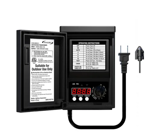Vista 12 de Malibu 8100-9120-01 fuente de alimentación de 120 W para luminarias de bajo voltaje de exterior
