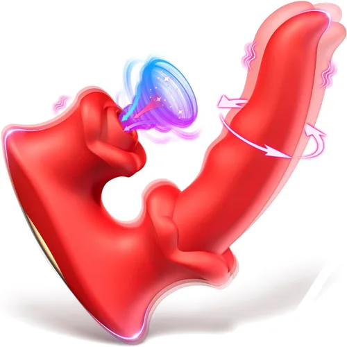 Vista 8 de Juguetes sexuales para mujeres, vibradores de succión - vibrador de lengua para clítoris con punto G con 3 * 10 modos de succión, meneo y vibración