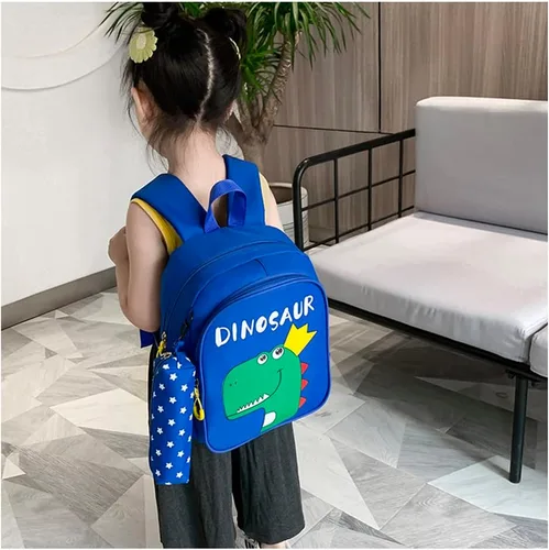 Vista 6 de LESNIC Mochila A5 para niños, Azul, Mochilas para niños