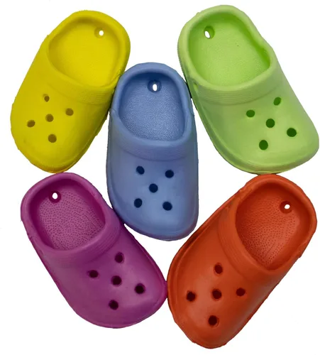 Vista 2 de Super Bird Creations SB1192 Crocs - Juguete para pájaros, ideal para loros, cuellos de anillo, cuáqueros, cacatúas pequeñas, perfecto para masticar