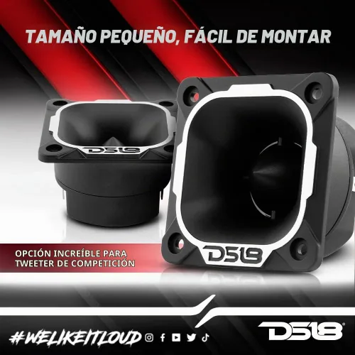 Vista 3 de DS18 PRO-TWN3 PRO - Tweeter de neodimio de alta compresión de 2.5 pulgadas, bobina de voz de 250 vatios, 1 pulgada (1 altavoz)
