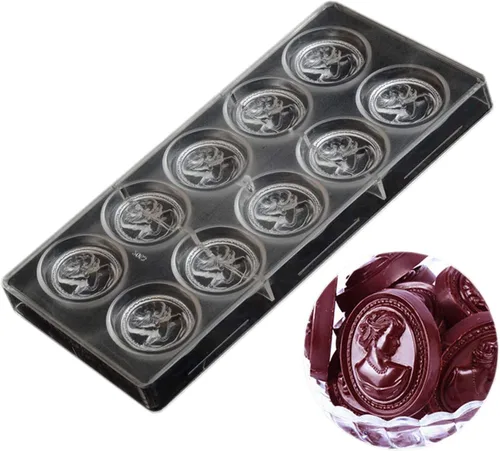 Vista 25 de Grainrain molde de chocolate de policarbonato, molde de barra de chocolate de policarbonato en forma de corazón, regalo para el día de San Valentín 1
