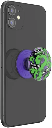 Vista 2 de Agarre para teléfono PopSockets con soporte expansible, agarre adhesivo, Dc Justice League - Riddler