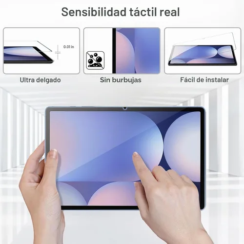 Vista 3 de ProCase Paquete de 2 protectores de pantalla para Galaxy Tab S10 Plus/S9 Plus/S9 FE Plus de 12.4 pulgadas, dureza 9H de vidrio templado transparente
