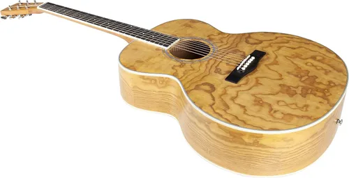 Vista 5 de TARIO 41 '' Antiguo Cuerpo Jumbo Guitarra Acústica Cuerpo Fresno Rizado Cuerpo Okoume Cuello Natural