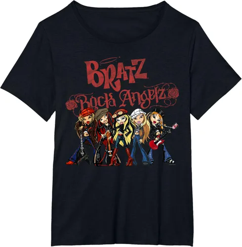 Vista 22 de Bratz Camiseta Rock Angelz Group Shot Negro