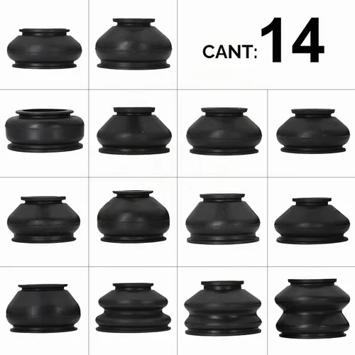 Vista 2 de 14 piezas de cubierta protectora de polvo de goma para brazo de varilla giratoria universal, cabeza de bola de unión para auto, accesorios