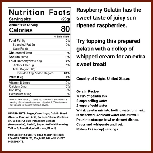 Vista 3 de Gelatina de frambuesa - Envase de 2 libras