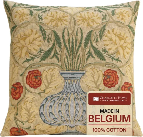 Vista 22 de Fundas de almohada Charlotte Home Furnishings, fundas de almohada decorativas boho para sofá, fundas de cojín cuadradas Árbol de la Vida de luz