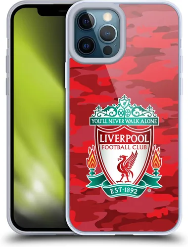 Vista 187 de Head Case Designs Funda de gel con licencia oficial del Liverpool Football Club Away Colourways Crest Camou [protección de grado militar] compatible