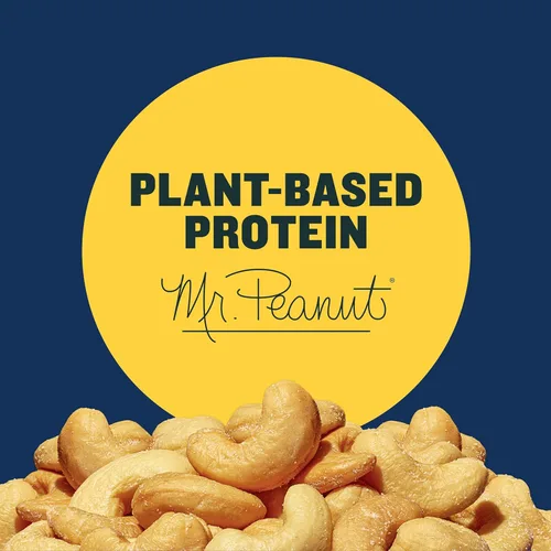 Vista 5 de PLANTERS Anacardos de lujo, aperitivos de fiesta, proteína a base de plantas, bolsa de 2.25 onzas (paquete de 12)