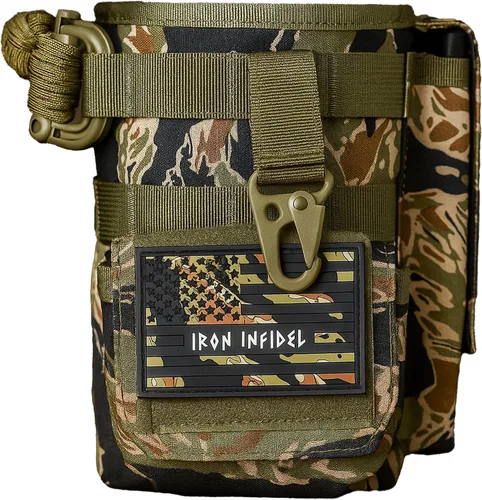 Vista 14 de Iron InfideI Battle Bottle Sleeve - Funda para botella de 64 oz y 32 oz, solo para botella de agua de acero de medio galón de 1L Cubierta