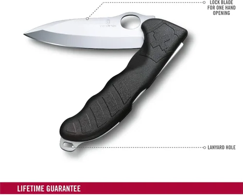 Vista 3 de Victorinox 0.9411.M3 Hunter Pro M Negro con bolsa 5.354 in La herramienta de vestir para vestir juego en sus expediciones de caza en negro 5.4