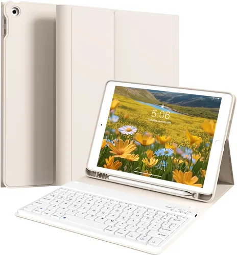 Vista 27 de kenke Funda para iPad de 9ª/8ª/7ª generación con teclado de 10.2 pulgadas Gris