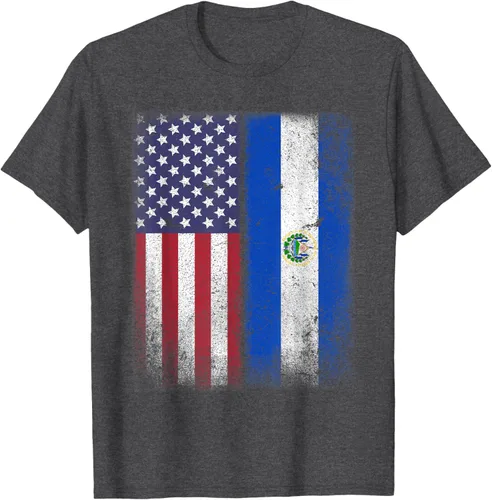 Vista 12 de Salvadoran American Flag El Salvador Salvadorean Salvadorian T-Shirt for Women Kids Men