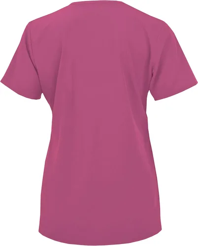 Vista 4 de Green Town Ropa quirúrgica para mujer 4 bolsillos con cuello en V, tela elástica, uniformes de fácil cuidado