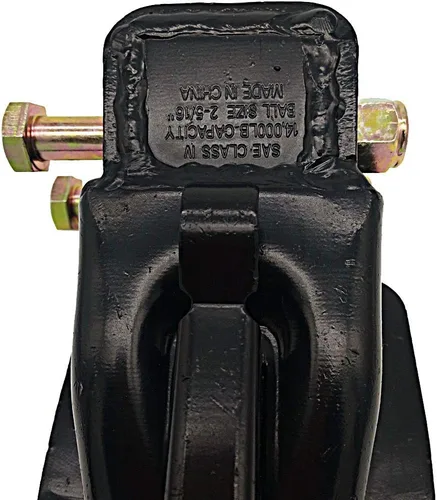 Vista 5 de Acoplador de remolque ajustable bola de 2-5/16", capacidad del acoplador de remolque 14000 libras, negro