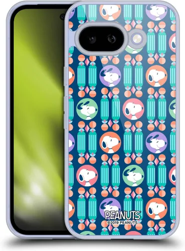 Vista 87 de Head Case Designs Snoopy Deco Dreams - Funda de gel con licencia oficial de Peanuts Blue Pattern [protección de grado militar] compatible con Google