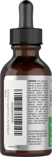 Vista 3 de Horbaach Echinacea Drops - Tintura de hierbas 2 onzas líquidas Extracto de raíz súper concentrado Líquido sin alcohol Suplemento