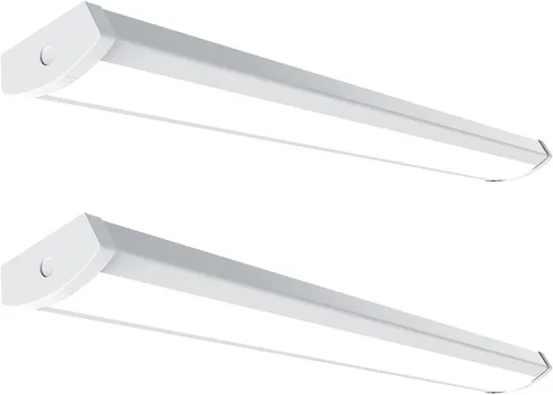 Vista 10 de HYPERLITE Luz LED envolvente de 4 pies 60W, 6600LM Luminarias LED de tienda de 4' con 3 vatajes para garaje, luz envolvente blanca neutra de 4000K