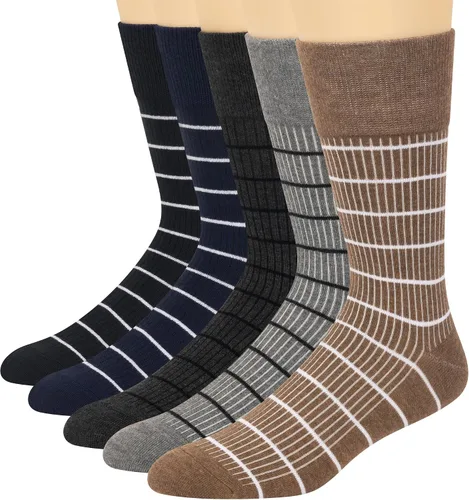 Vista 20 de KM Legend mens Dress Socks Classic Fine Lightweight for Formal and Casual Wear (5 Pair Pack)