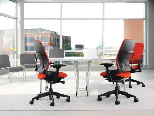 Vista 2 de Steelcase Silla Salto V2 En Tela Negra