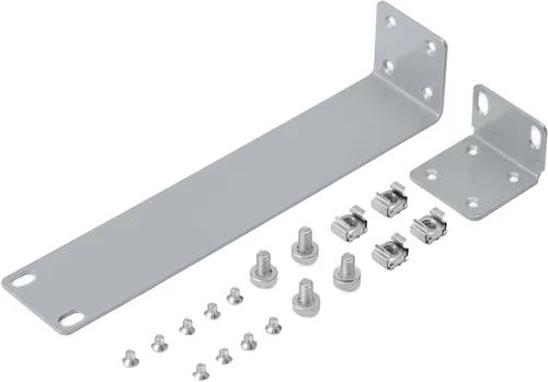 Vista 10 de Kit de montaje en rack para interruptor Ubiquiti, orejas de rack 1U para interruptores Ubiquiti serie 16/24/48