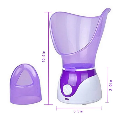 Vista 2 de Vaporizador facial profesional inhalador de vapor facial sauna spa para máscara facial hidratante - Sinusitis con aromaterapia; poros
