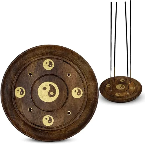 Vista 7 de Caja de almacenamiento para quemador de incienso Chakra para palos, conos, colector de cenizas Caja de incienso-7chakras