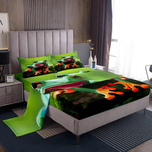 Vista 29 de Feelyou Juego de ropa de cama con alfabeto 3D, juego de sábanas coloridas del alfabeto inglés para niños y adultos, sábanas de dibujos animados