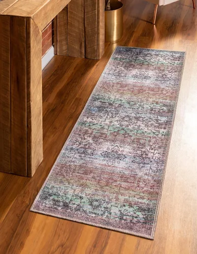 Vista 46 de Unique Loom Renaissance Collection - Alfombra rectangular de 2 x 3 pies 1 pulgada, color azul y verde