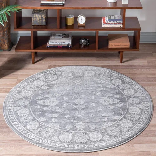 Vista 47 de Unique Loom Boston Collection - Alfombra rectangular de 2 x 3 pies y 1 pulgada, color azul y marfil