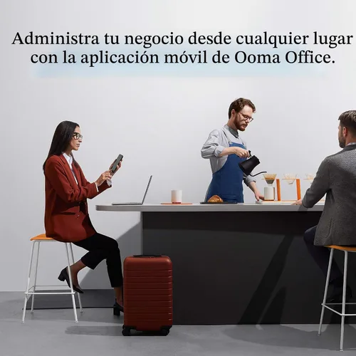 Vista 5 de Ooma Teléfono de escritorio IP Wi-Fi GRP2624 de Grandstream aprovisionado. Funciona solo con el servicio telefónico VoIP de ooma Office