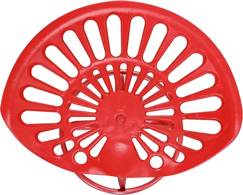 Vista 5 de Leigh Country Taburete giratorio para asiento de tractor, metal rojo, montaje KD para interior/exterior