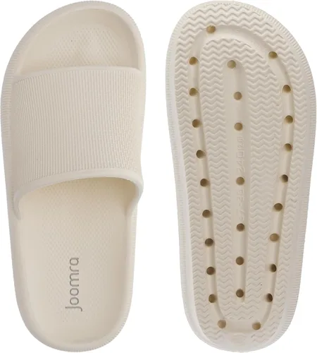Vista 6 de Joomra - Sandalias acolchadas tipo pantuflas para mujeres y hombres, antideslizantes, de secado rápido, sandalias para baño, con suela gruesa