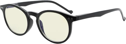 Vista 2 de CessBlu Gafas de computadora para mujer, redondas, ovaladas, con filtro de luz azul, lentes de lectura para mujer