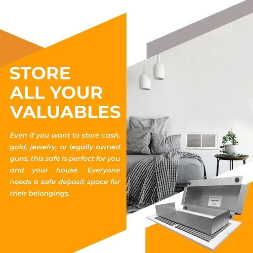 Vista 4 de Productos de grado profesional WS1 fijar el seguro, oculto de pared como Air ventilación en la llanura Vista, joyas, objetos de valor, dinero