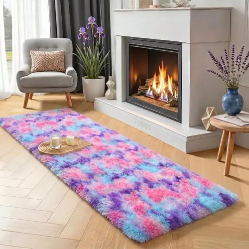Vista 12 de Alfombras grises pequeñas para dormitorio, 2 x 4 pies, alfombras de pasillo lavables de felpa para pasillo 2- Gris
