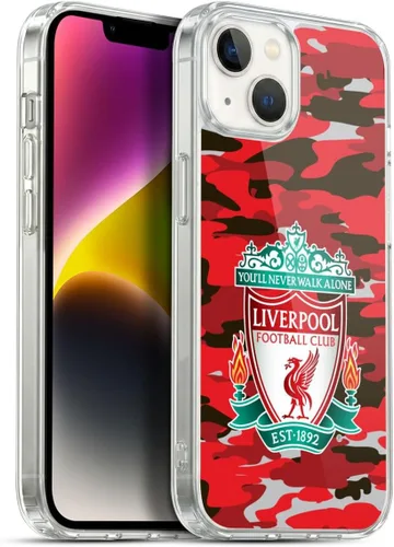 Vista 91 de Head Case Designs Funda de gel con licencia oficial del Liverpool Football Club Away Colourways Crest Camou [protección de grado militar] compatible