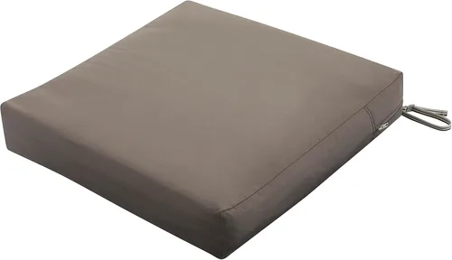 Vista 33 de Classic Accessories Ravenna - Cojín de asiento de patio resistente al agua de 21 x 19 x 5 pulgadas, verde azulado, cojín de sofá de dos plazas
