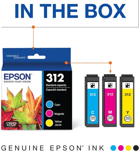 Vista 3 de Epson T312923 Claria Photo HD Color Combo Pack de tinta de cartucho de capacidad estándar y tinta T314XL Claria Photo HD - Paquete múltiple