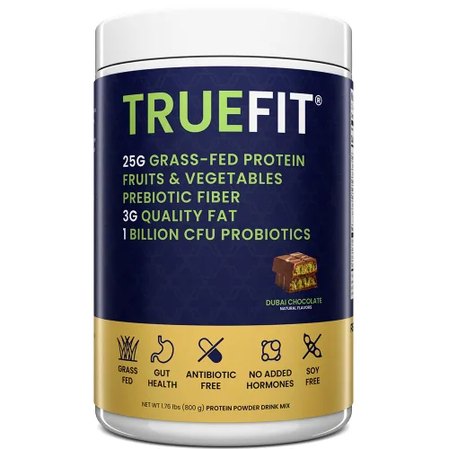 Vista 11 de TrueFit Polvo de Proteína Saludable para el Intestino, Batido de Reemplazo de Comida de Suero de Leche de Ganado Alimentado con Pasto