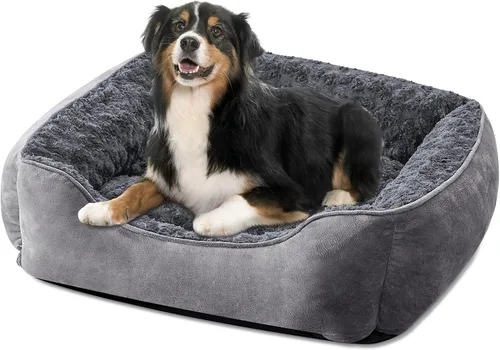 Vista 22 de JOEJOY - Cama rectangular para perros grandes, medianos y pequeños - Cama de sofá ortopédica lavable, suave y transpirable para cachorros