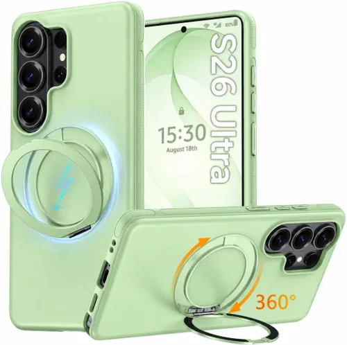 Vista 68 de Oterkin Funda para Google Pixel 10a con soporte magnético de giro de 360° [compatible con MagSafe] [antideslizante] [15 pies] a prueba de golpes