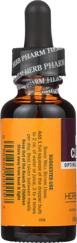 Vista 4 de Herb Pharm Gotas de extracto líquido de trébol rojo orgánico certificado, 1 onza