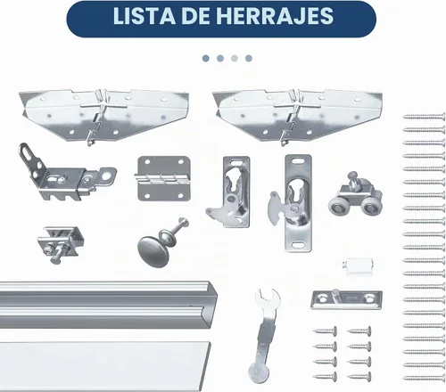 Vista 8 de Puertas plegables para despensa/armario, puerta de núcleo sólido de 24 x 80 pulgadas con perilla y kit de herramientas, puerta plegable