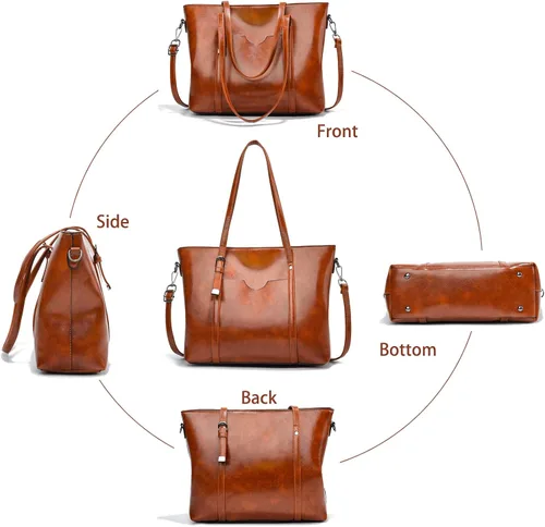 Vista 3 de Bolso de mano LoZoDo con asa para mujer, bolso de bandolera, bolso de compra