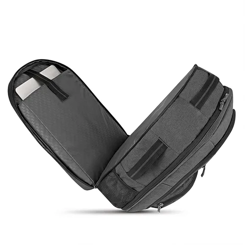 Vista 6 de Solo Grand - Mochila de viaje de 17.3 pulgadas, Gris, Mochila Grand Travel Tsa