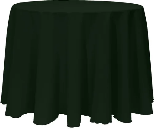 Vista 17 de ULTIMATE TEXTILE Mantel redondo de lino de poliéster de 120 pulgadas, color rosa neón